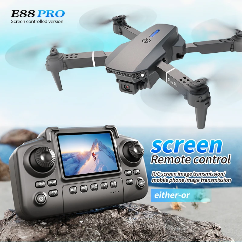 Drone Surveying - Professional E88 PRO Drone with screen
