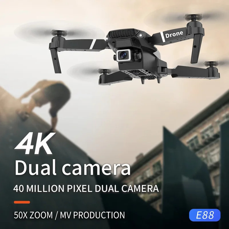 E88 ProIntelligent Folding Dro - огляд і ціна Drone Cinematic