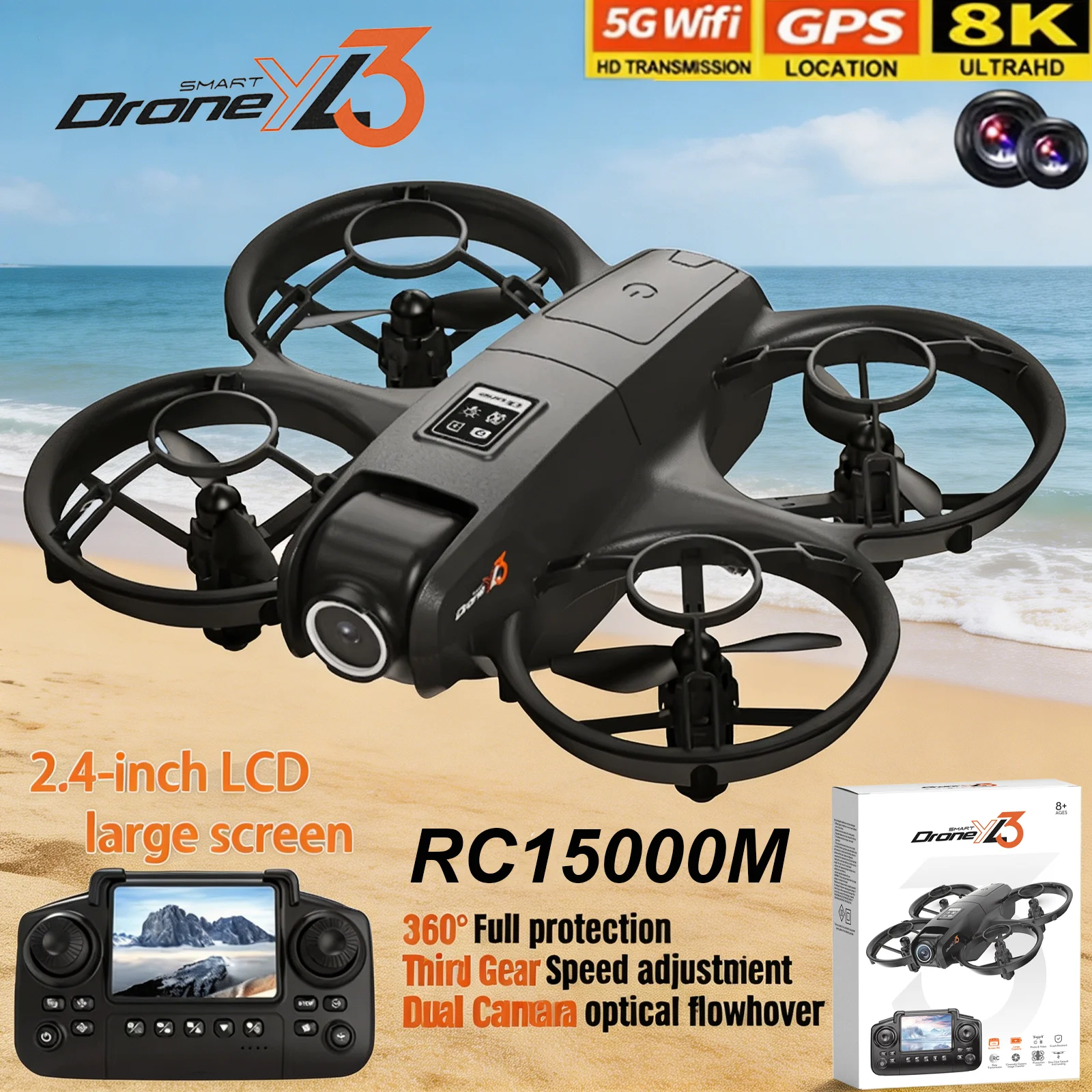 New YL3 RC Drone 8K 1080P Wide - огляд і ціна Drone Multispectral